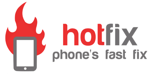hotfix logo riparazione computer e cellulari lavagna